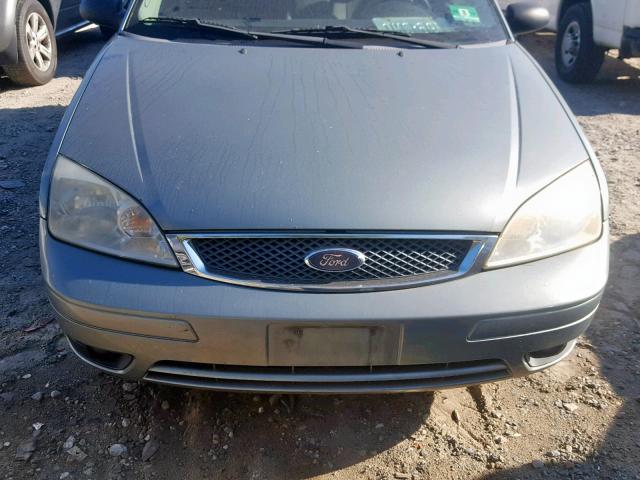 3FAFP37N05R124520 - 2005 FORD FOCUS ZX5 GREEN photo 7