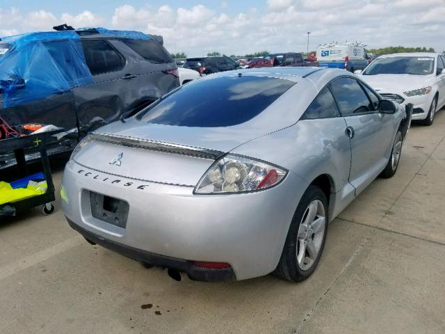 4A3AK24F07E028402 - 2007 MITSUBISHI ECLIPSE GS SILVER photo 4