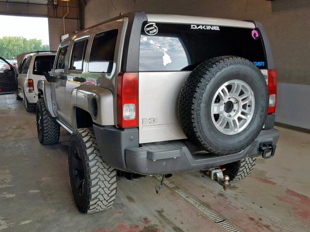 5GTDN136X68166621 - 2006 HUMMER H3 SILVER photo 3