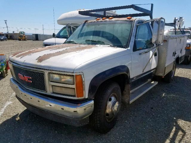 1GDJC34N3ME536772 - 1991 GMC SIERRA C35 WHITE photo 2