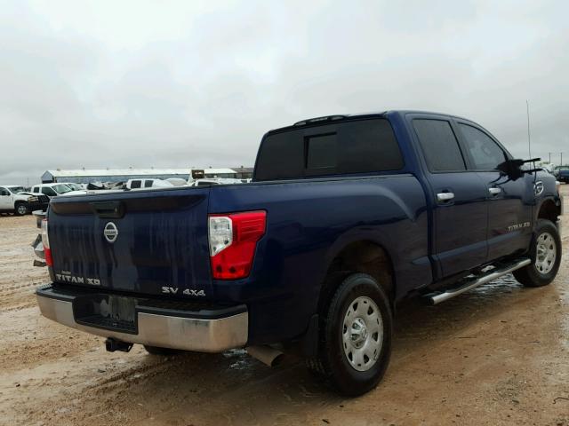 1N6BA1F30HN568077 - 2017 NISSAN TITAN XD S BLUE photo 4