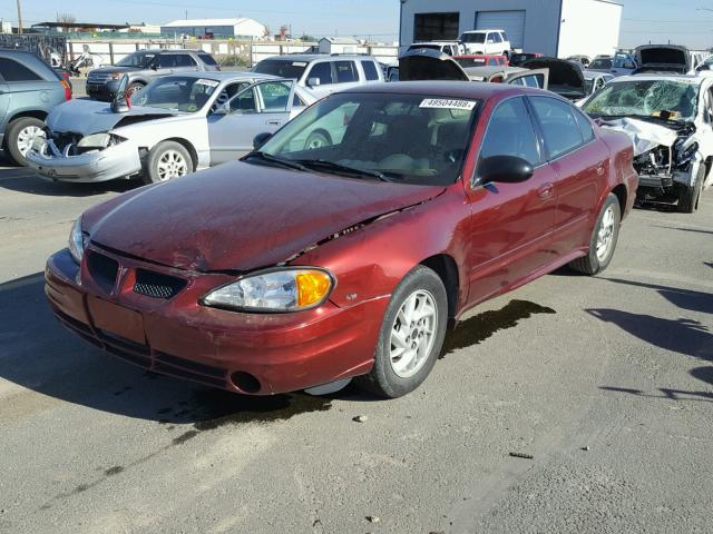 1G2NF52E73M527545 - 2003 PONTIAC GRAND AM S BURGUNDY photo 2