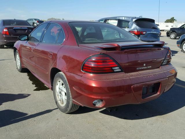 1G2NF52E73M527545 - 2003 PONTIAC GRAND AM S BURGUNDY photo 3