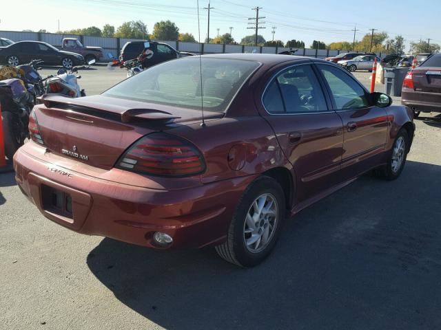 1G2NF52E73M527545 - 2003 PONTIAC GRAND AM S BURGUNDY photo 4