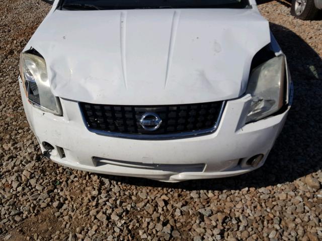 3N1AB61E18L686949 - 2008 NISSAN SENTRA 2.0 WHITE photo 9