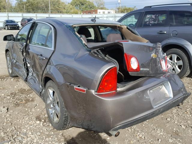 1G1ZC5EB9AF146670 - 2010 CHEVROLET MALIBU 1LT BROWN photo 3