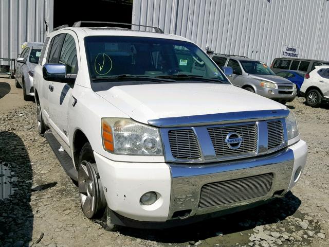 5N1AA08B35N722947 - 2005 NISSAN ARMADA SE WHITE photo 1