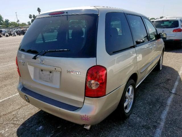 JM3LW28AX30354124 - 2003 MAZDA MPV WAGON GOLD photo 4