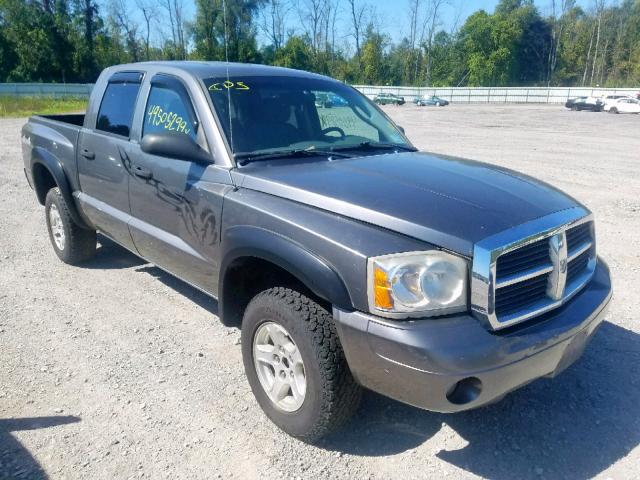 1D7HW48P17S166770 - 2007 DODGE DAKOTA QUA GRAY photo 1