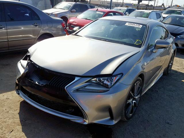 JTHHA5BC4J5007895 - 2018 LEXUS RC 300 GRAY photo 2