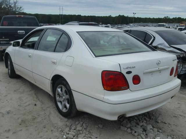 JT8BD69S350206150 - 2005 LEXUS GS 300 WHITE photo 3