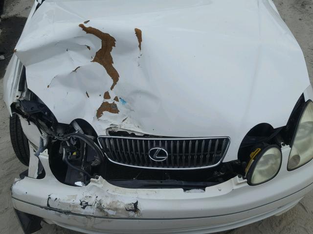 JT8BD69S350206150 - 2005 LEXUS GS 300 WHITE photo 7