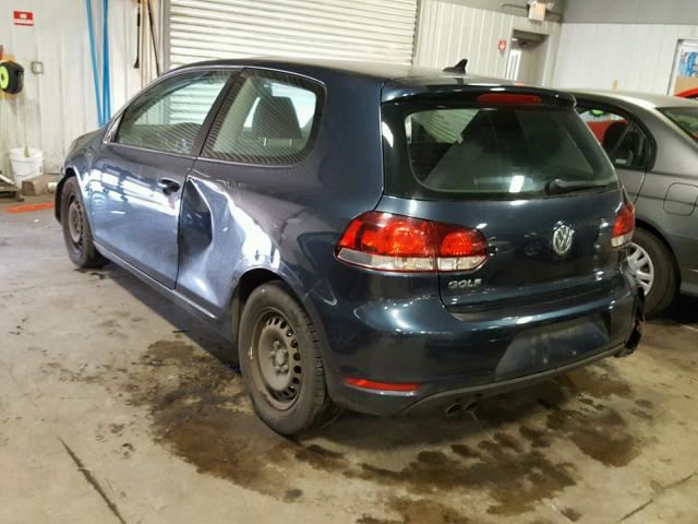 WVWAA7AJ9CW044629 - 2012 VOLKSWAGEN GOLF 蓝色 照片 3