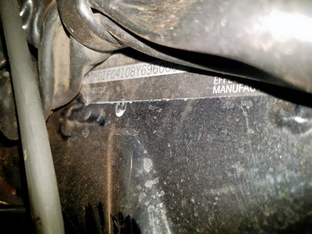 1HD1FC4108Y696068 - 2008 HARLEY-DAVIDSON FLHTCUI BLACK photo 10