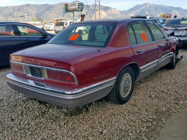 1G4CU5212TH619706 - 1996 BUICK PARK AVENU MAROON photo 4