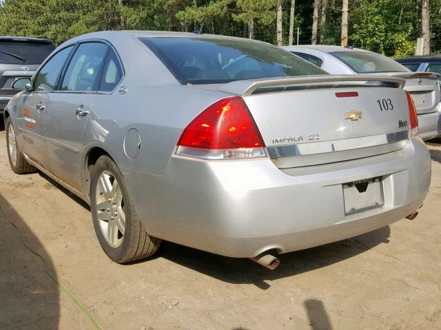 2G1WU58R079114863 - 2007 CHEVROLET IMPALA LTZ SILVER photo 3