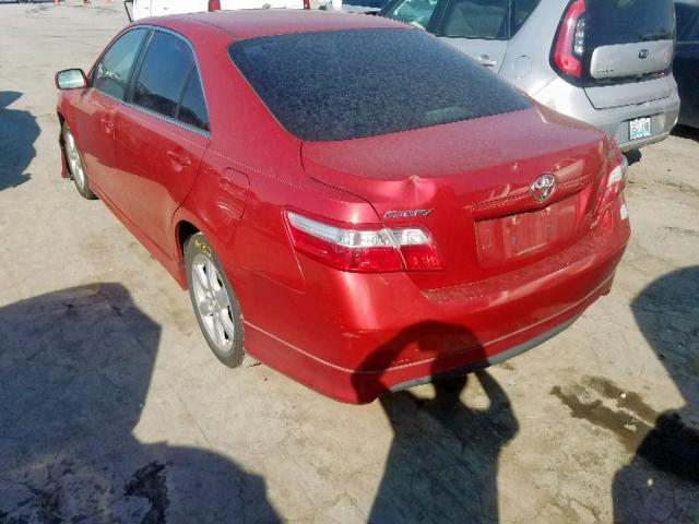 4T1BE46KX7U062305 - 2007 TOYOTA CAMRY NEW MAROON photo 3