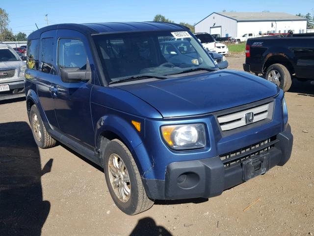 5J6YH28777L003442 - 2007 HONDA ELEMENT EX BLUE photo 1