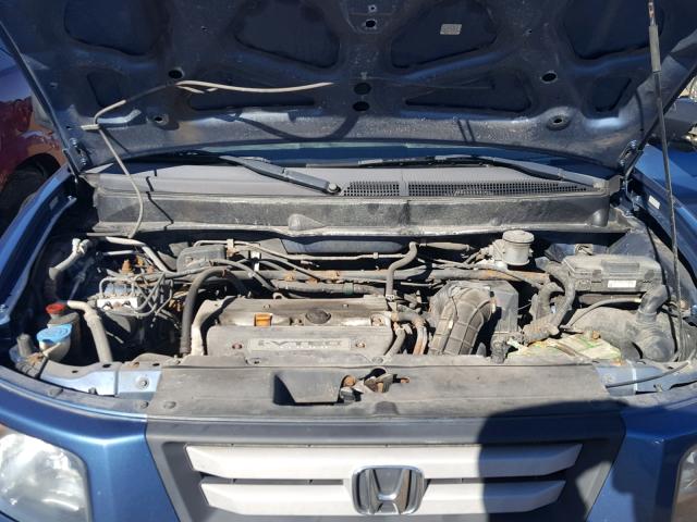 5J6YH28777L003442 - 2007 HONDA ELEMENT EX BLUE photo 7