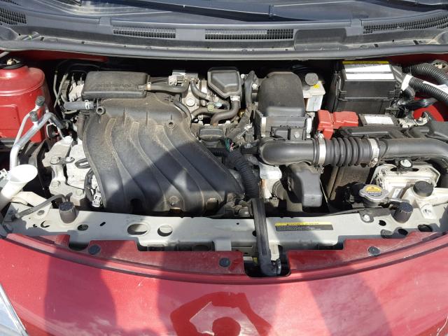 3N1CE2CP2GL378582 - 2016 NISSAN VERSA NOTE RED photo 7