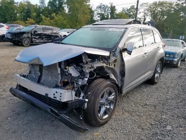 5TDDZRFH9KS931895 - 2019 TOYOTA HIGHLANDER SILVER photo 2