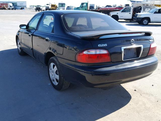 1YVGF22C825298541 - 2002 MAZDA 626 LX BLACK photo 3