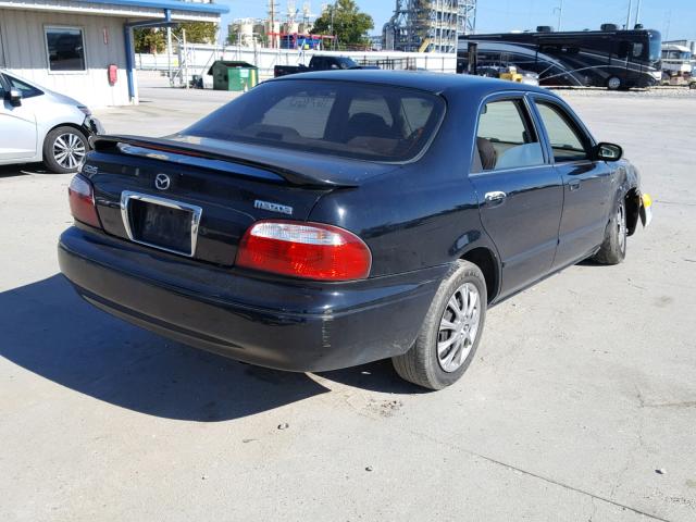 1YVGF22C825298541 - 2002 MAZDA 626 LX BLACK photo 4