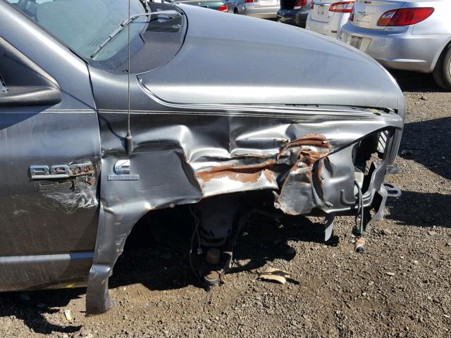 3D7KR28A78G105591 - 2008 DODGE RAM 2500 S ნაცრისფერი ფოტო 9