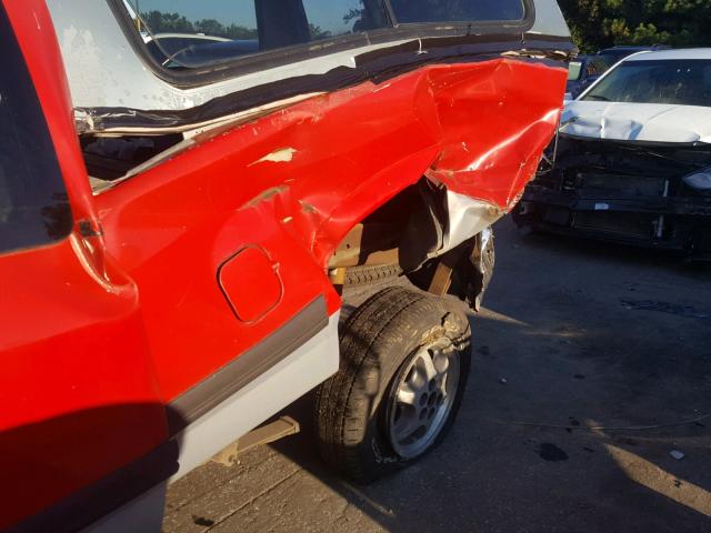 1B7GL23XXTS618011 - 1996 DODGE DAKOTA RED photo 9