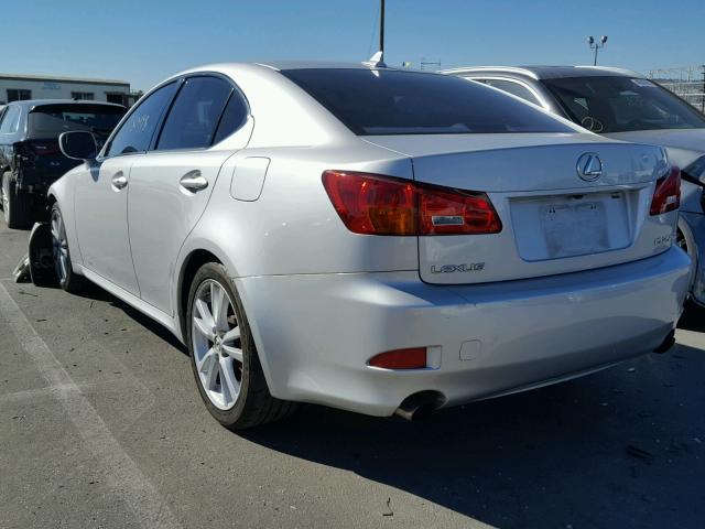 JTHBK262175048013 - 2007 LEXUS IS 250 SILVER photo 3