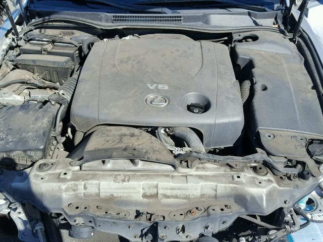 JTHBK262175048013 - 2007 LEXUS IS 250 SILVER photo 7