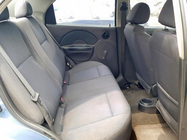 KL1TD56606B535795 - 2006 CHEVROLET AVEO BASE Көк фото 6