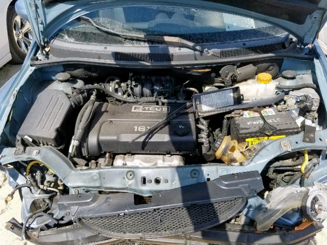 KL1TD56606B535795 - 2006 CHEVROLET AVEO BASE Көк фото 7