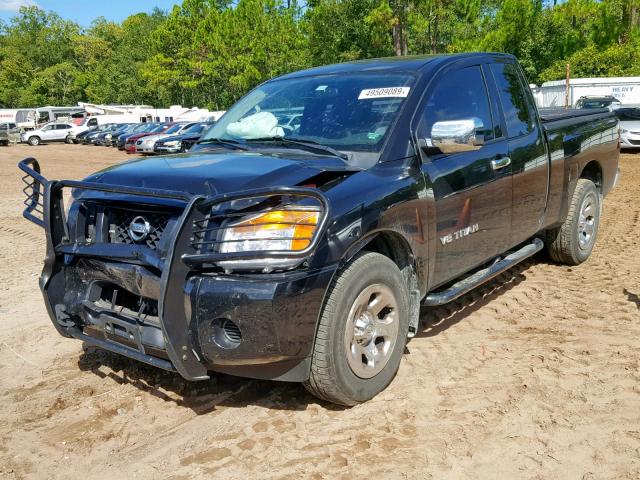 1N6AA0CH3FN508636 - 2015 NISSAN TITAN S BLACK photo 2