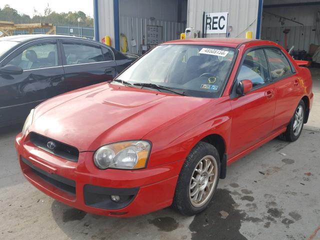 JF1GD67544H500330 - 2004 SUBARU IMPREZA RS RED photo 2