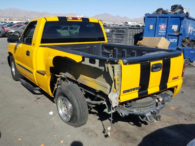 1GTEC14V13Z195647 - 2003 GMC NEW SIERRA YELLOW photo 3