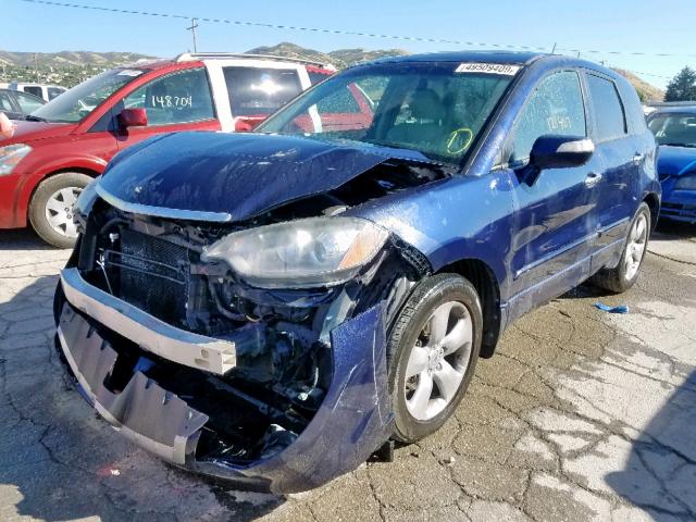 5J8TB18537A021511 - 2007 ACURA RDX TECHNO BLUE photo 2