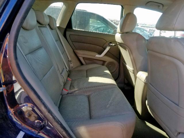 5J8TB18537A021511 - 2007 ACURA RDX TECHNO BLUE photo 6