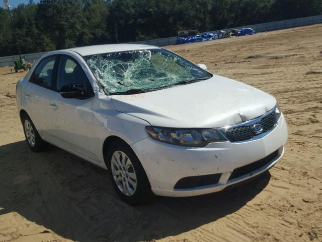 KNAFU4A20D5718322 - 2013 KIA FORTE EX WHITE photo 1