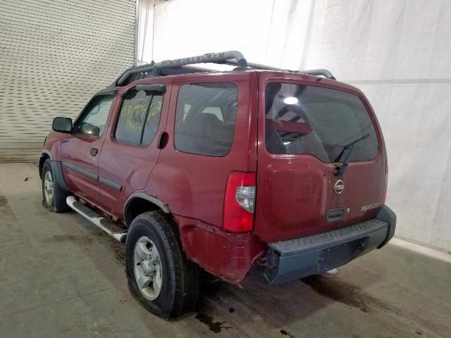 5N1ED28Y14C611736 - 2004 NISSAN XTERRA XE RED photo 3