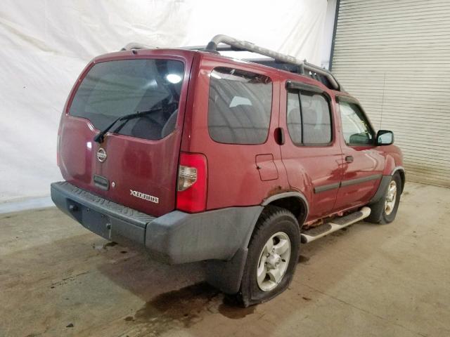 5N1ED28Y14C611736 - 2004 NISSAN XTERRA XE RED photo 4