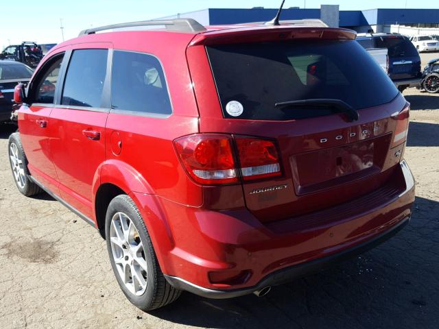 3C4PDCEG7DT595061 - 2013 DODGE JOURNEY R/ RED photo 3