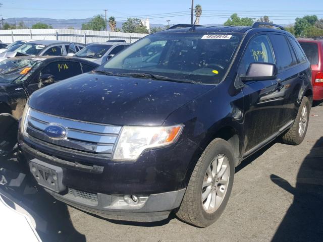 2FMDK39C27BB43451 - 2007 FORD EDGE SEL P BLACK photo 2