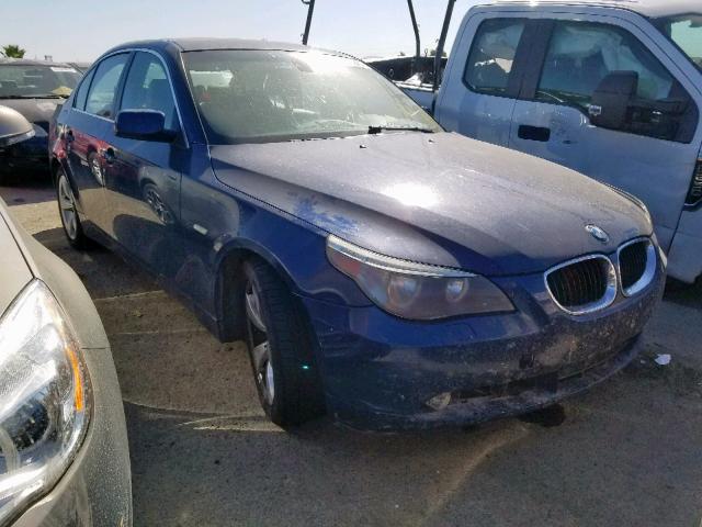 WBANE53536CK83168 - 2006 BMW 525 I BLUE photo 1