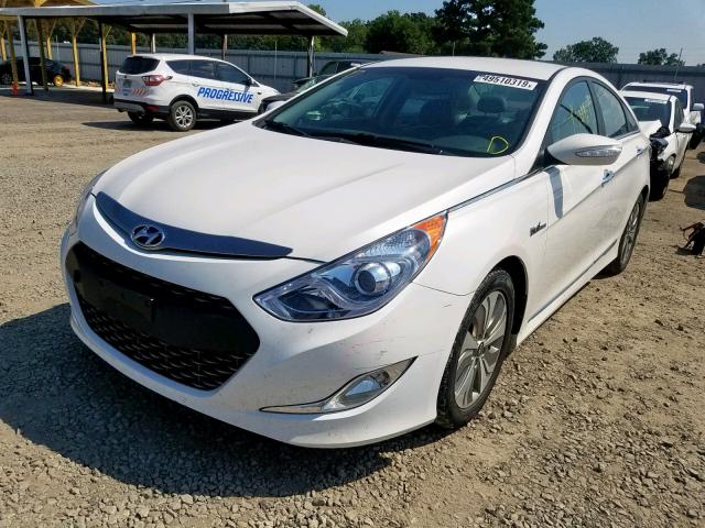 KMHEC4A45DA090442 - 2013 HYUNDAI SONATA HYB WHITE photo 2