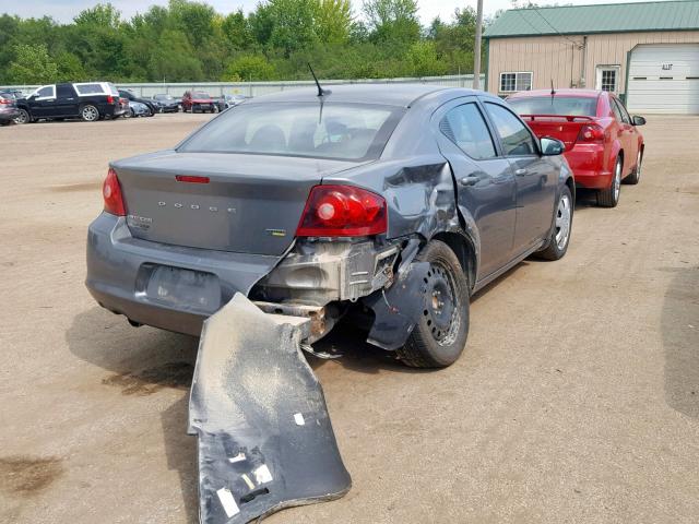 1B3BD2FG9BN577968 - 2011 DODGE AVENGER LU GRAY photo 4