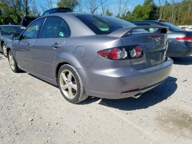 1YVHP84C365M39331 - 2006 MAZDA 6 I GRAY photo 3