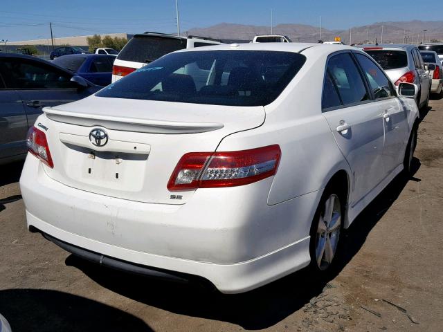 4T1BF3EK6BU756023 - 2011 TOYOTA CAMRY BASE WHITE photo 4