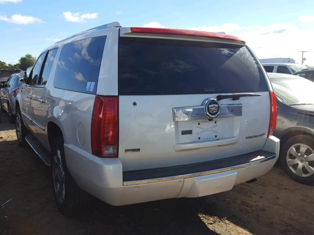 1GYS4HEF3CR126288 - 2012 CADILLAC ESCALADE E WHITE photo 3