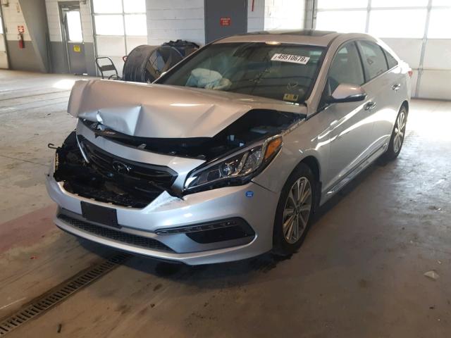 5NPE34AF6HH577248 - 2017 HYUNDAI SONATA SPO GRAY photo 2